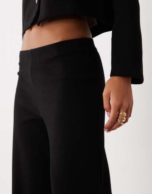 Miss Selfridge super soft pants in black (part of a set), 4 of 5
