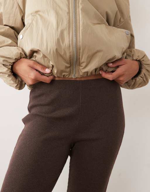Miss Selfridge super soft rib capri pant, 4 of 5