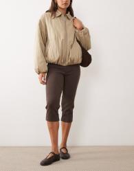 Miss Selfridge super soft rib capri trouser