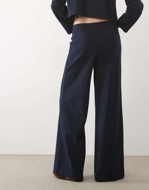 Miss Selfridge super soft trouser co-ord in navy , 4 of 5