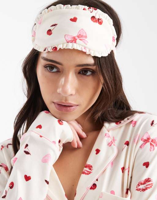 Miss Selfridge – Supermjuk pyjamas med körsbärs- och rosettmönster, 4 av 4