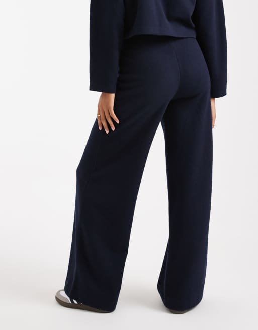 Miss Selfridge – Superweiche Hose in Marineblau, Kombiteil, 2 von 5