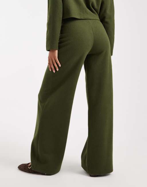 Miss Selfridge - Superzachte broek van set in olijfgroen, deel van co-ord set, 5 van 5
