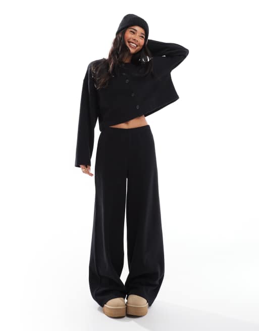 Miss Selfridge – Svart, mjuk och ribbad kofta, 2 av 4