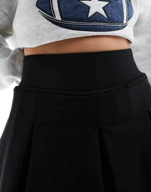 Miss Selfridge – Svart, plisserad tenniskjol i minilängd, 4 av 5