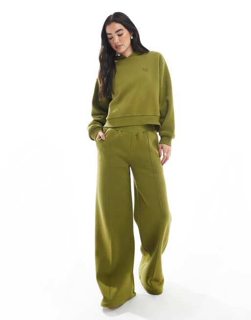 Miss Selfridge - Sweat à capuche oversize d'ensemble - Olive, 4 de 4