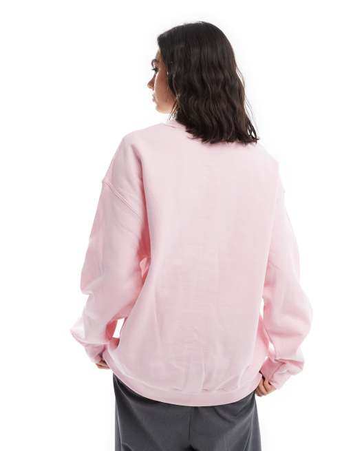 Miss Selfridge - Sweat oversize à fleurs - Rose pâle, 2 de 4
