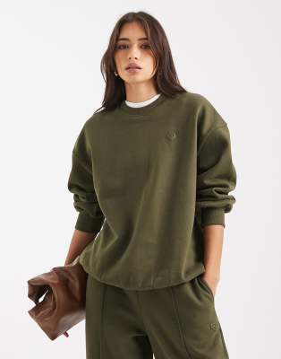 Miss Selfridge - Sweat oversize - Olive-Vert