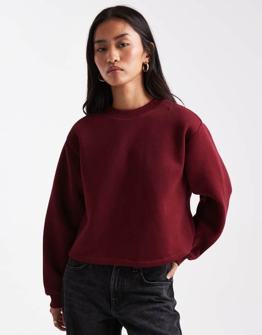Miss Selfridge - Sweatshirt met strikken op de achterkant in paars, 3 van 4