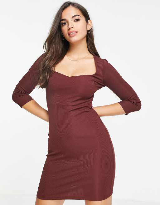 Miss selfridge hot sale burgundy dress