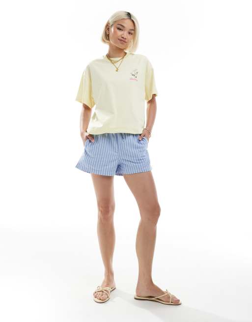 Miss Selfridge - T-shirt met madeliefjesprint in botergeel, 3 van 4