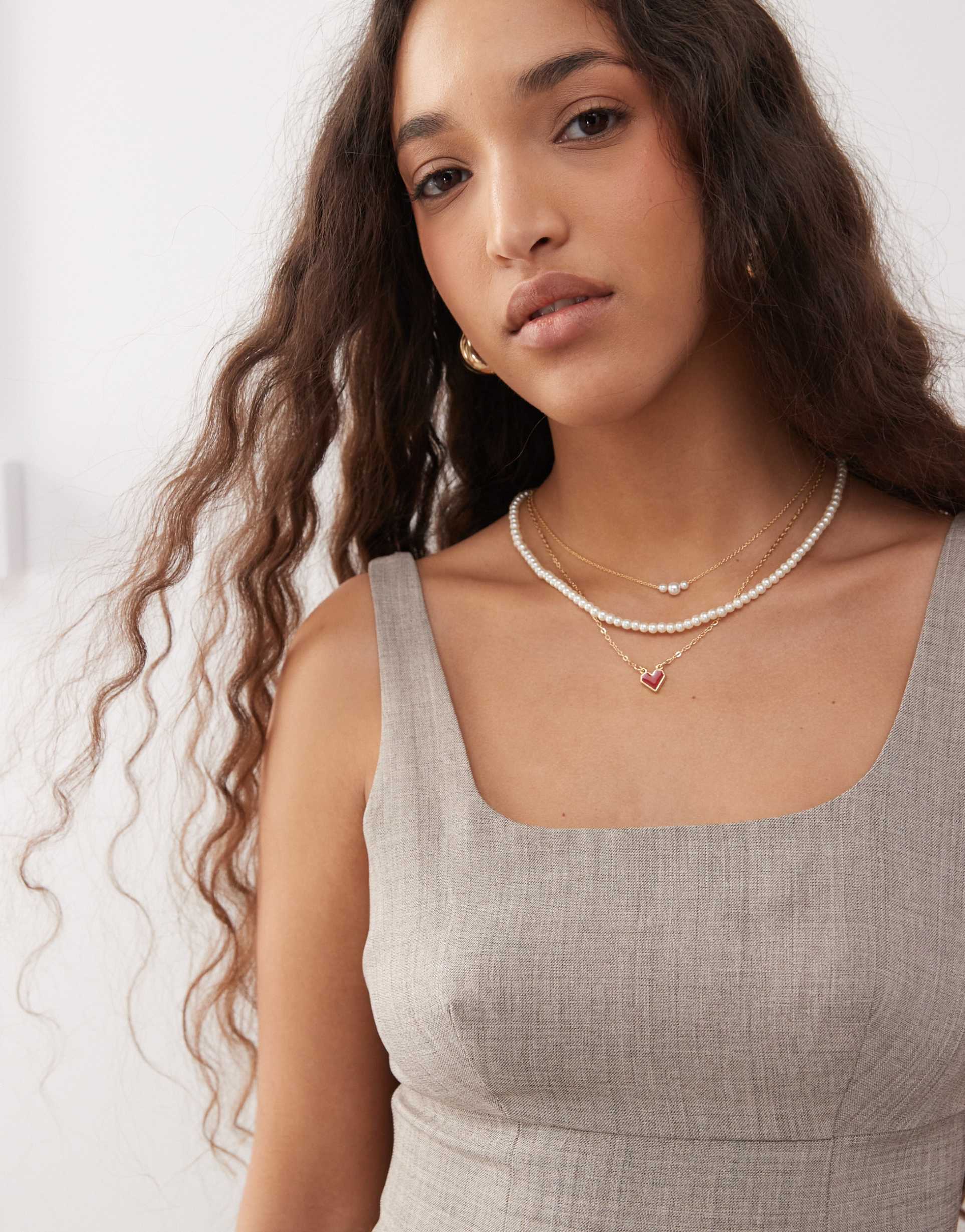 miss selfridge tailored a-line pinafore dress in warm gray