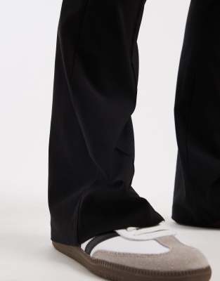 Miss Selfridge Tailored Bengaline Pants In Black