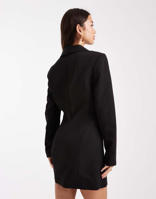 Miss Selfridge tailored blazer dress in black