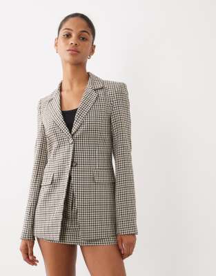 Miss Selfridge Tailored Cinch Blazer Set In Multi