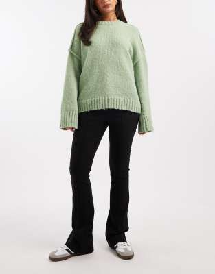 Miss Selfridge Miss Selfridge tailored flared trouser in black