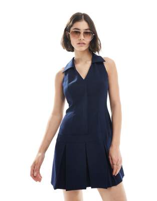 Miss Selfridge Tailored Halter Neck Mini Dress