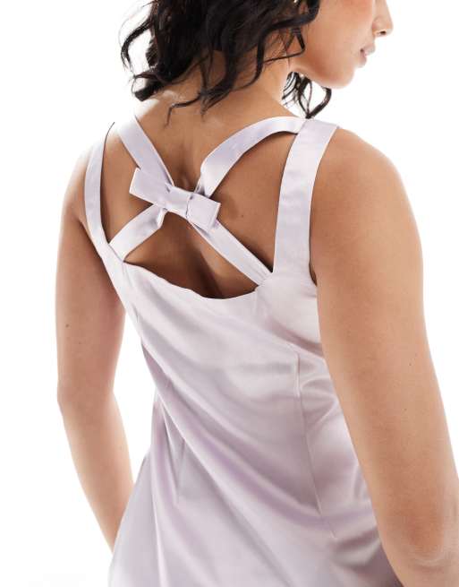 Miss Selfridge tailored satin mini dress in baby pink, 2 of 4