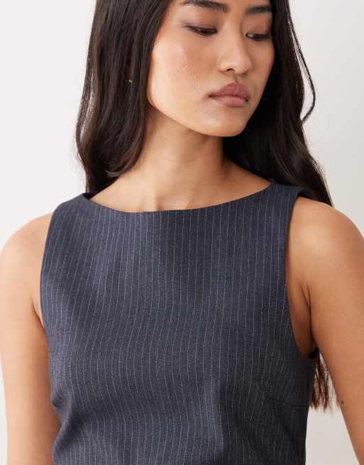 Miss Selfridge tailored shift dress in bengaline, 3 of 4