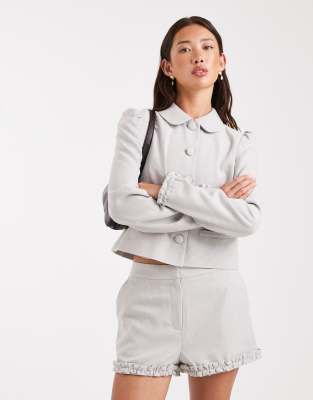 Miss Selfridge Tailored Shorts In White