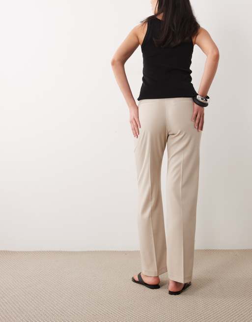 Miss Selfridge tailored straight leg trouser co-ord in stone, 5 of 5