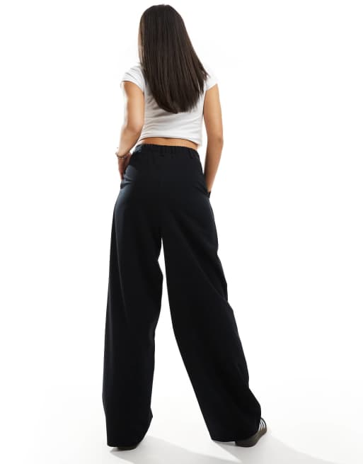 Miss Selfridge tailored wide leg pants in black