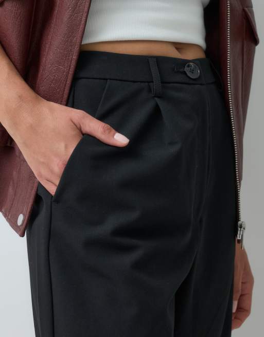 Miss Selfridge tailored wide leg pants in black, 4 of 5