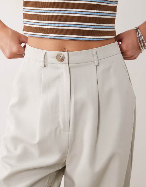 Miss Selfridge tailored wide leg pants in light gray, 3 of 5