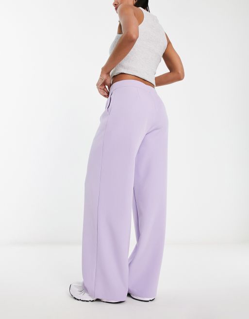 Miss Selfridge tailored wide leg pants in lilac