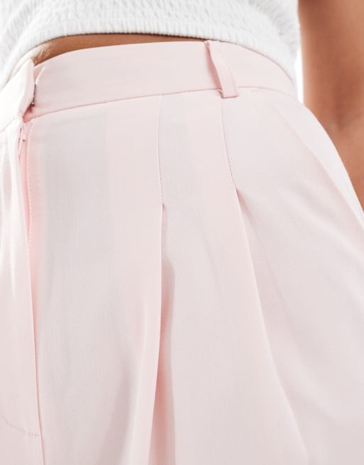 Miss Selfridge tailored wide leg pants in pink, 4 of 5