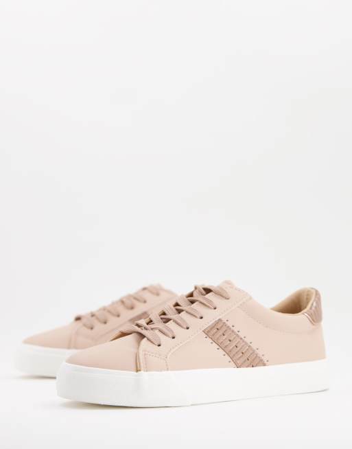 Miss Selfridge - Tanika - Sneakers met veters in crème