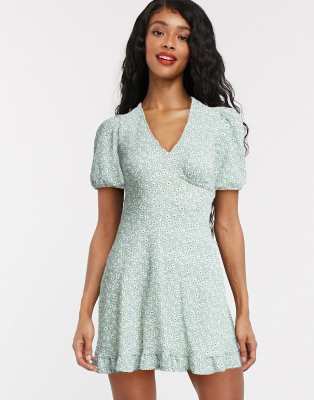 miss selfridge green dress
