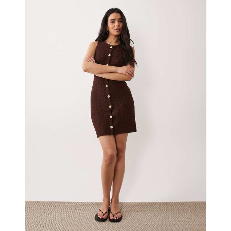 knit mini shift dress Miss Selfridge - - Women - Viscose/Nylon/Polyester - M beautiful wedding gowns