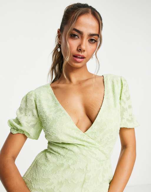 Miss selfridge sage sales playsuit