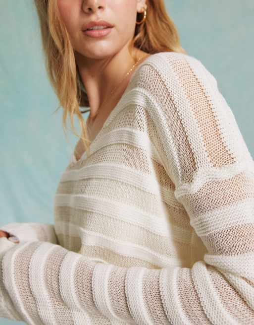 Thin 2025 cream sweater