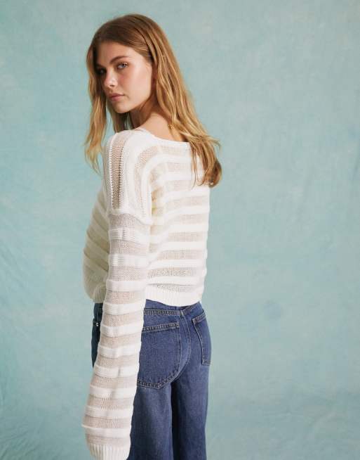 Thin 2025 cream sweater