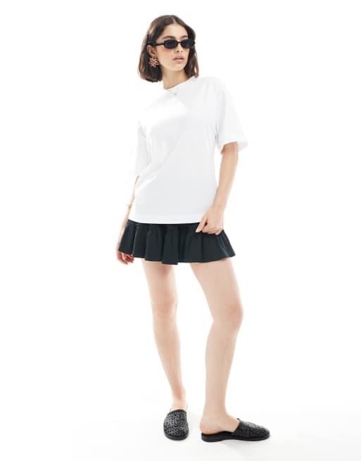 Miss Selfridge tie back tee in white, 2 of 4