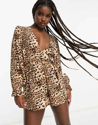 Miss selfridge store leopard jumpsuit