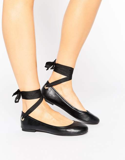 Miss Selfridge Tie Up Ballet Pump | ASOS