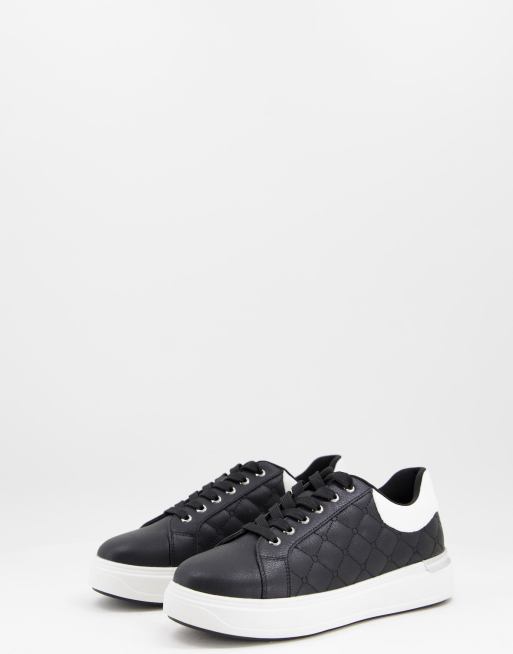 Miss Selfridge - Titan - Scarpe da running nere con dettaglio bianco 