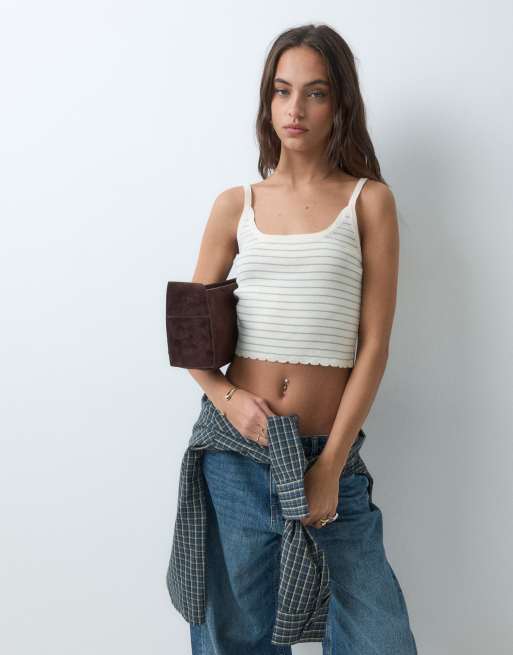 Miss Selfridge top caraco rayé en maille, ensemble coordonné, 5 de 5