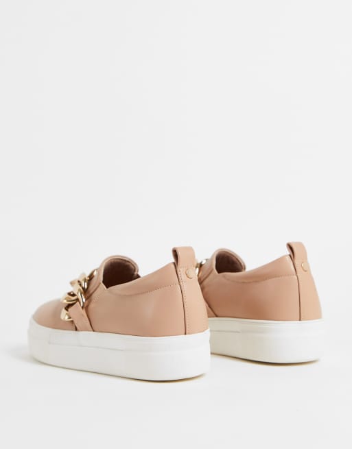 Miss Selfridge – Tori – Beige sneakers med spänne, 2 av 4
