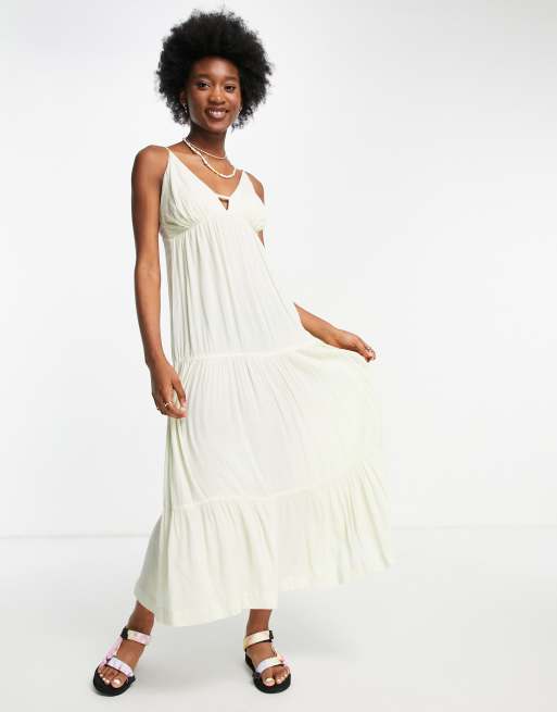 Miss Selfridge trapeze maxi dress in sage