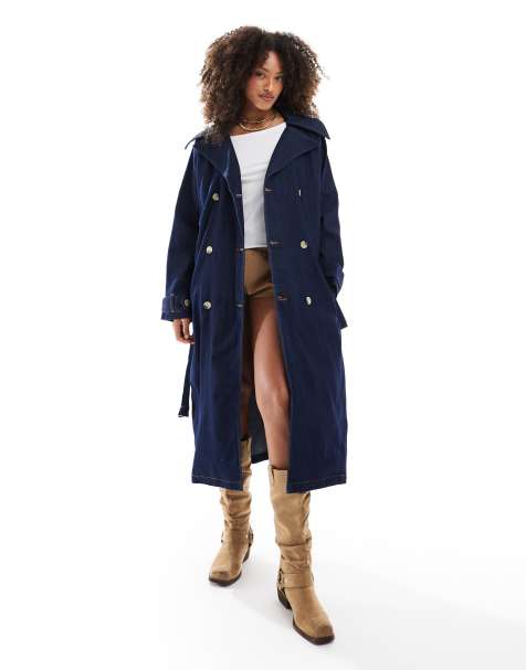 Miss Selfridge - Trench in denim stile western - view 1