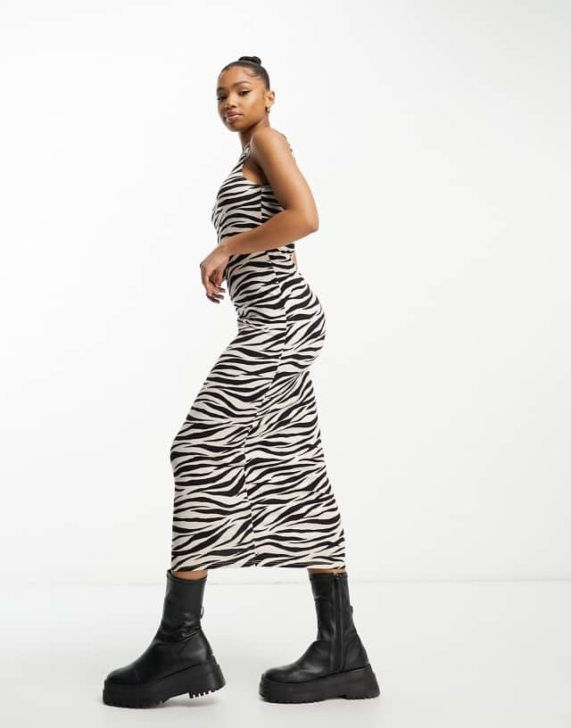 Miss selfridge clearance zebra dress