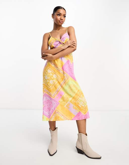 Scarf print hotsell dress asos