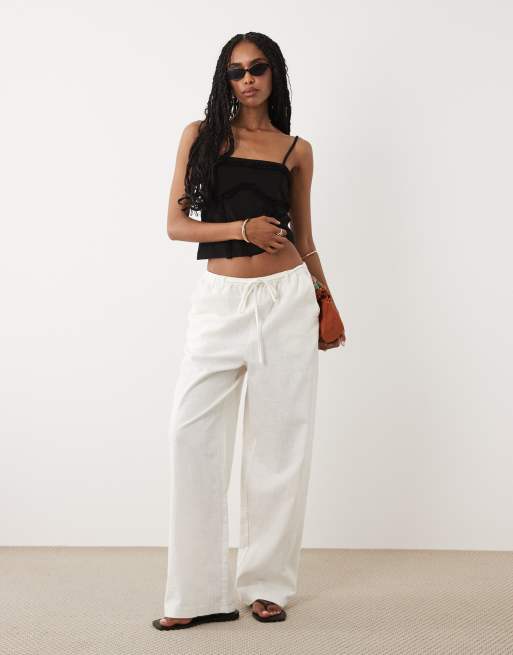 Miss Selfridge under bust seam detail cami top in black, 2 of 4