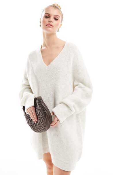 White sweater dress sales women