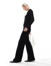 ASOS DESIGN Petite jumpsuit with kimono sleeve and peg leg ASOS