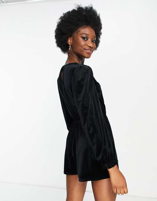 Miss selfridge black store playsuit